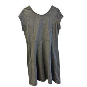 Old Navy Dress Womens X Large Black And White Micro Stripe Shortsleeve Casual